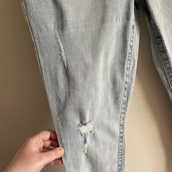 Seven7 Women 12 Amsterdam Distressed Denim Tummyless High Rise Skinny Jeans NWT - Picture 5 of 16